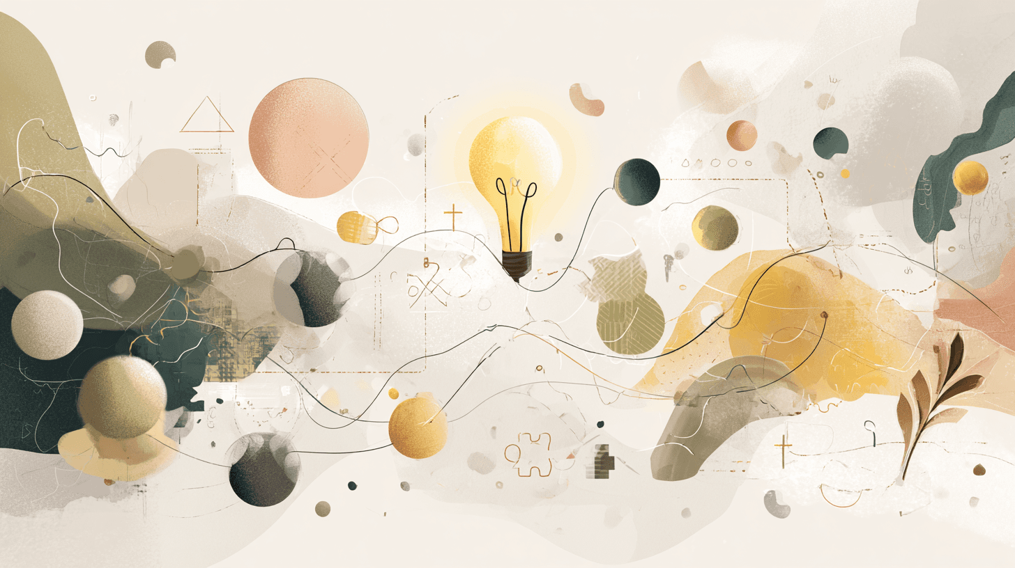 Abstract learning journey background for pricing page